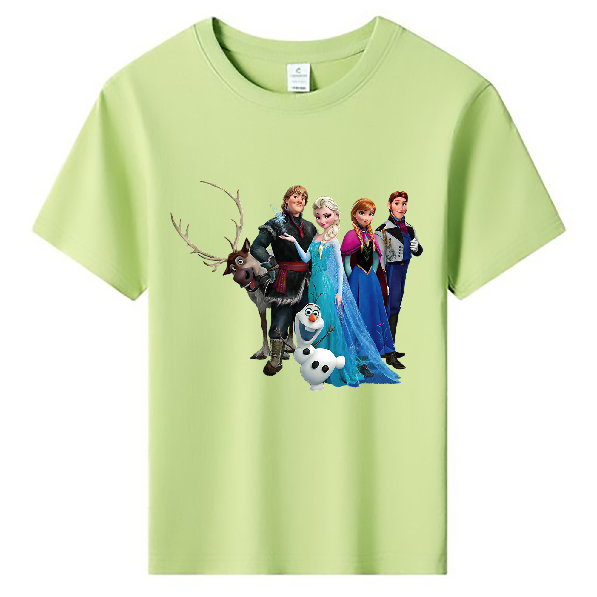 （画像用） アナと雪の女王 アンナ エルサ Frozen Anna Elsa 綿100％キッズTシャツ（フロントプリント）